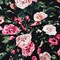 Black-Multi Rayon Stretch Spandex Floral Print Jersey Knit Fabric By the Yard